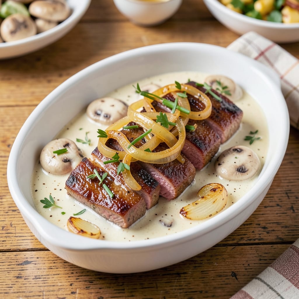 Basic Beef Stroganoff Recipe With Sour Cream: Buttery Mushroom Sauce That Coats Every Bite