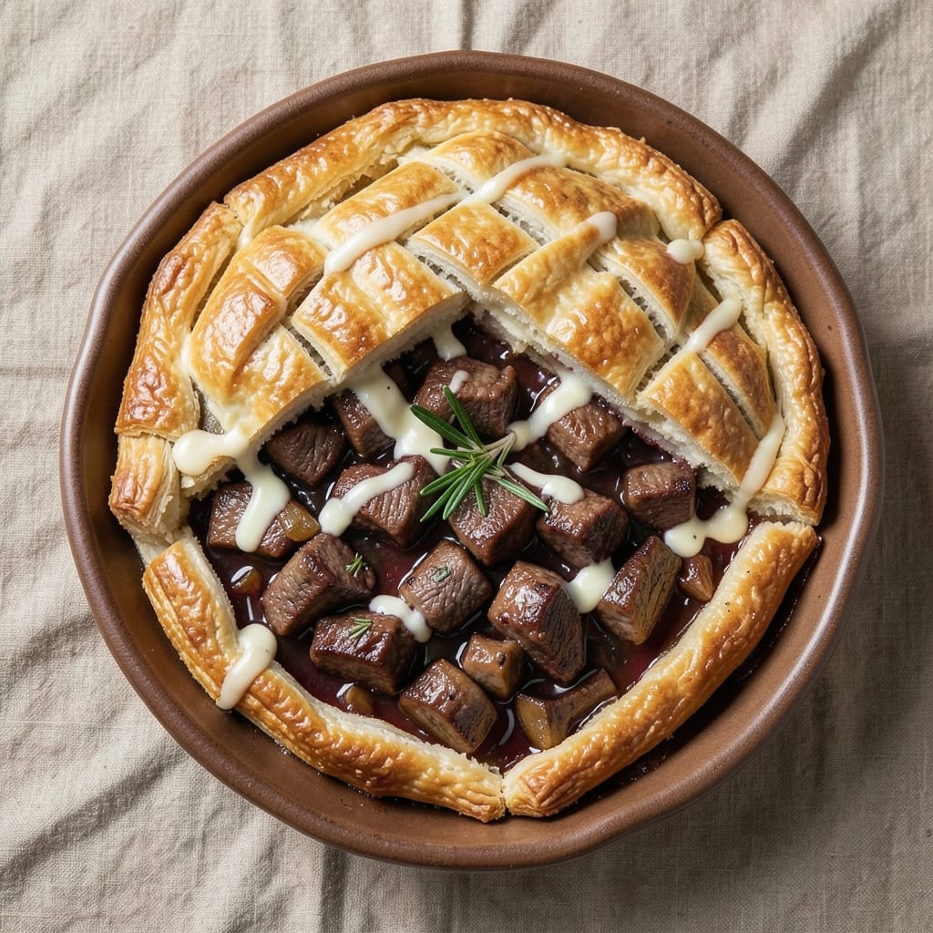 Baked Beef Pies Recipe: Flaky Crusts Hugging Savory Meat Filling