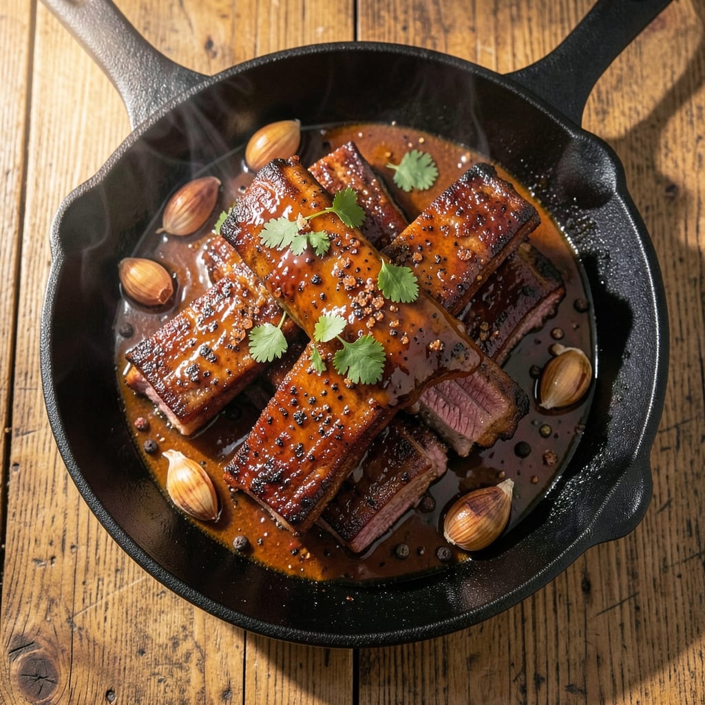 BBQ Beef Finger Ribs Recipe: Crispy Bark, Juicy Meat in One Pan