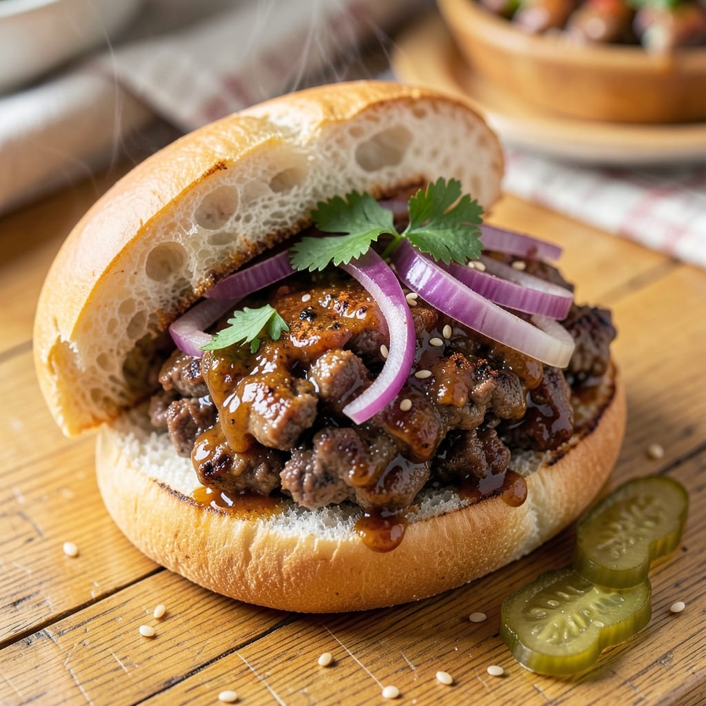 BBQ Beef on a Bun Recipe: Juicy Smash Burgers With Melty Bun Hugs