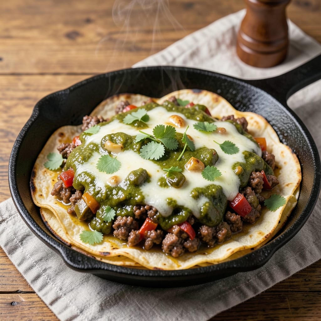 One Pan Beef Enchiladas Verdes Hellofresh Recipe: Tortilla-Wrapped Tortilla Heaven