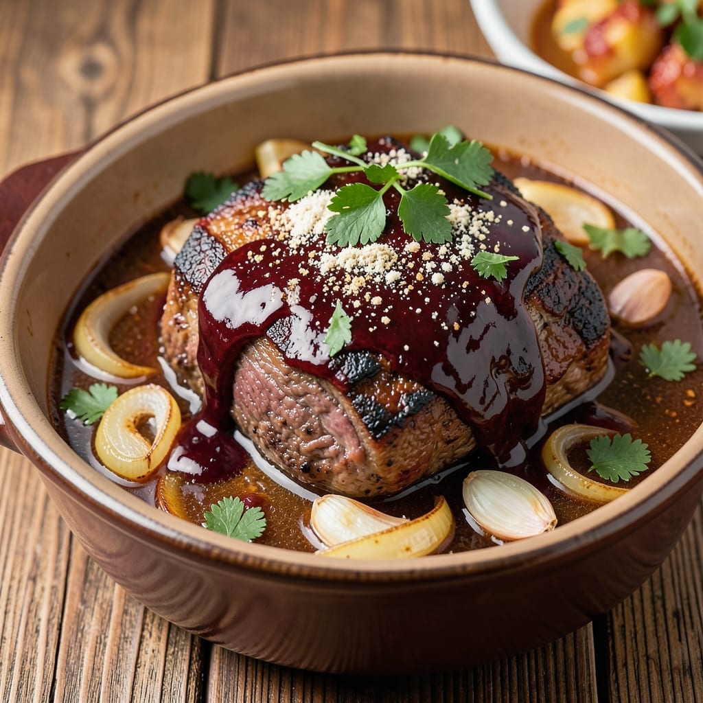 Baron of Beef Crock Pot Recipe: Slow-Cooked Richness with Caramelized Fond