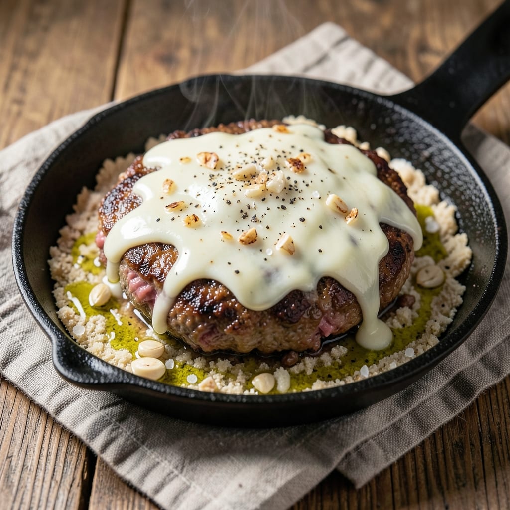 Ground Beef and Mozzarella Recipe: One-Pan Cheesy Skillet with Crispy Edges