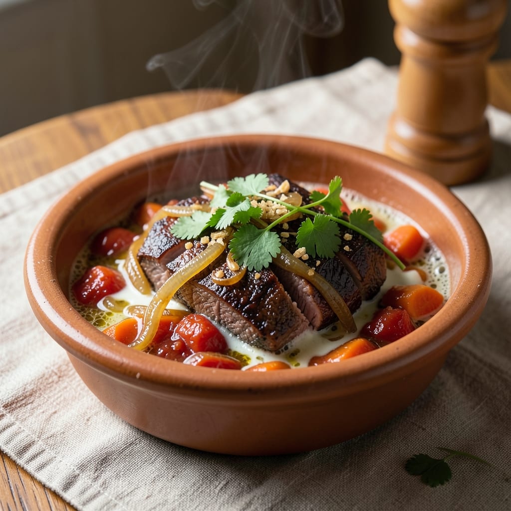 Authentic Beef Mami Recipe: Slow-Braised Silky Beef with Five-Spice Glow