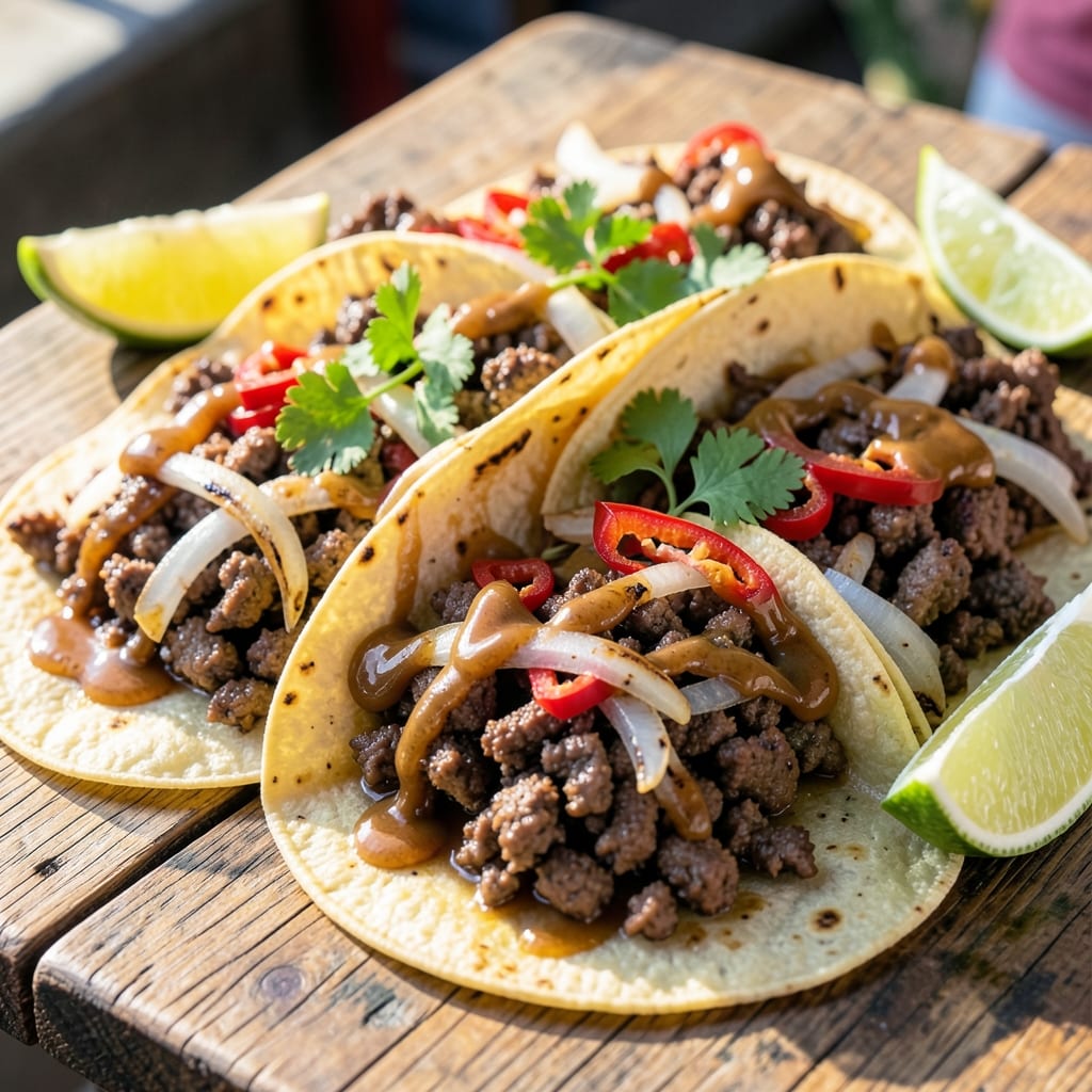 Authentic Ground Beef Street Tacos Recipe: Charred Corn Tortillas with Smoky Cumin Heat