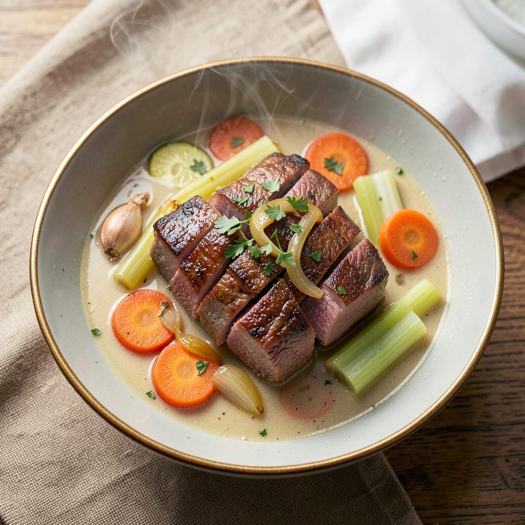 5-Star Vegetable Beef Soup Recipe: Slow-Simmered Umami Richness in One Pot