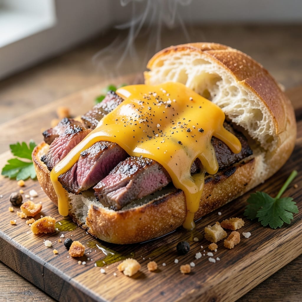 Arby's Roast Beef Cheddar Sandwich Recipe: Layered Grillhouse Crunch and Melty Cheese