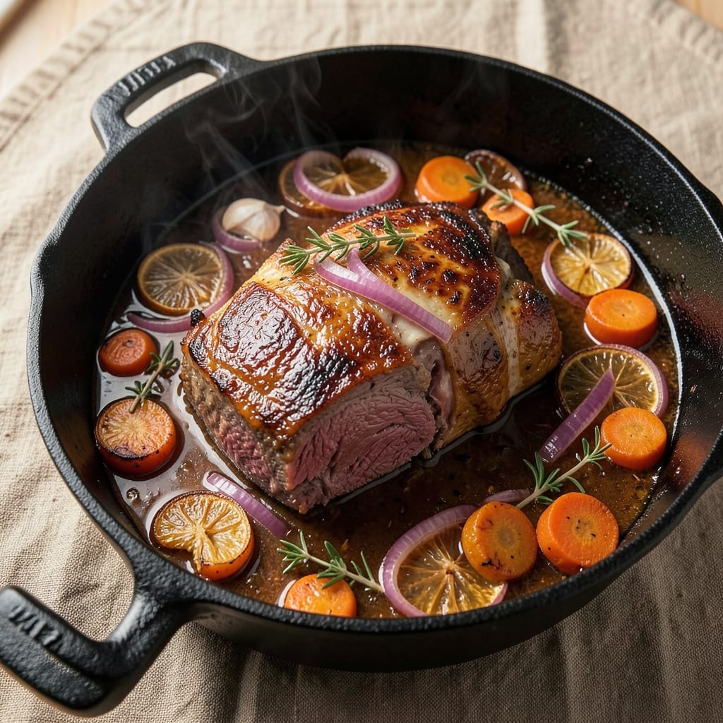 Apple Cider Braised Beef Shoulder Recipe: Spiced Apple-Caramelized Fall-Apart Richness