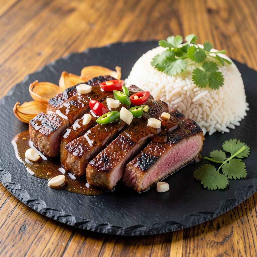 Authentic Beef Lok Lak Recipe: Wok-Sizzled Tender Bites with Tangy Tamarind Glaze