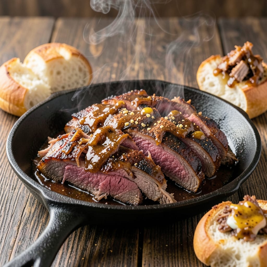 BBQ Pulled Beef Brisket Recipe: Smoky Bark Meets Buttery Threads in One Pot