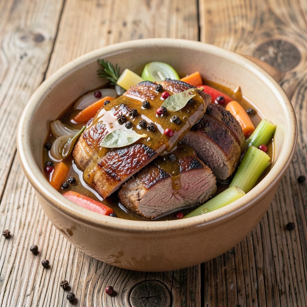 Austrian Boiled Beef Recipe: Spiced Gravy and Tender Meat Masterpiece