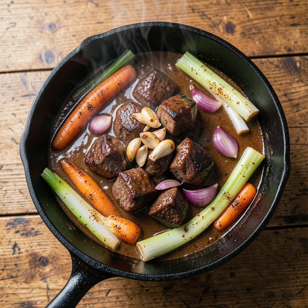 A1 Steak Sauce Beef Stew Recipe: Slow-Simmered Umami Bomb with Caramelized Depth