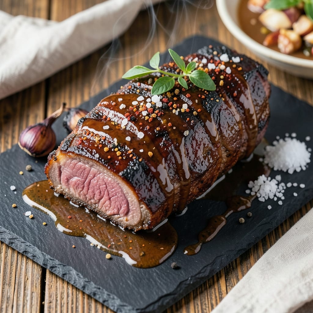 BBQ Beef Bottom Round Roast Recipe: Slow-Braised Crust With Molten Interior