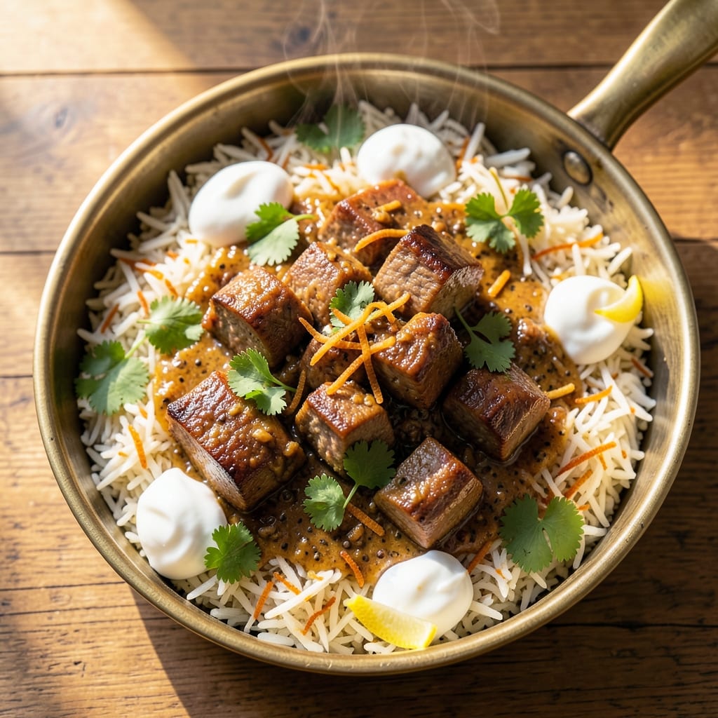 Authentic Beef Biryani Recipe: Layered Fragrance and Saffron Brilliance