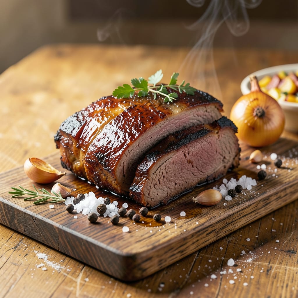 Barbecue Beef Brisket Recipe Texas Style: Smoked Wood-Fired Tenderness with Crusty Bark