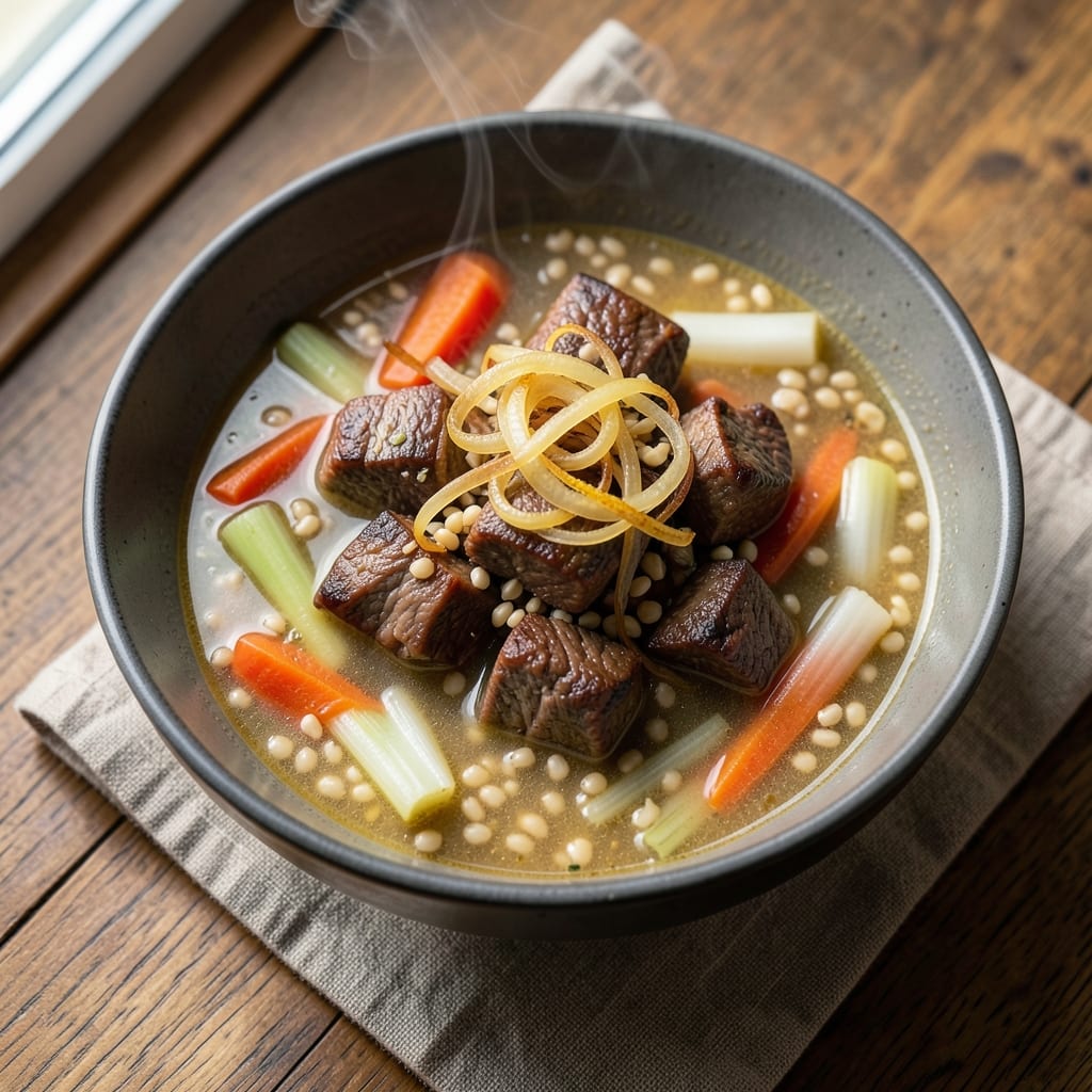 5 Star Beef Barley Soup Recipe: Deep Umami Simmer With Earthy Barley Bites