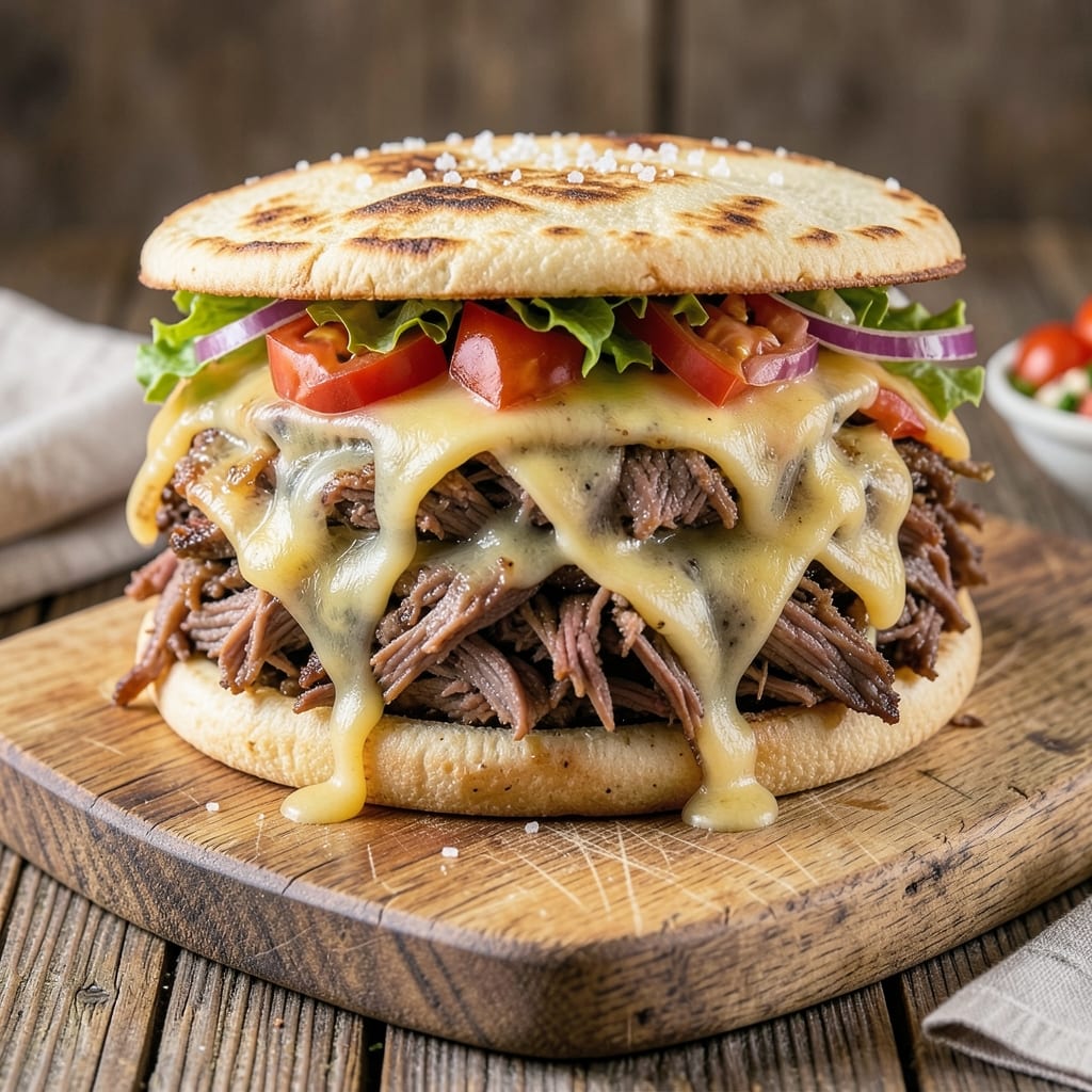 Chunky Beef Mexican Sandwich Recipe: Crispy Tortilla Wraps With Loaded Beef and Cheese