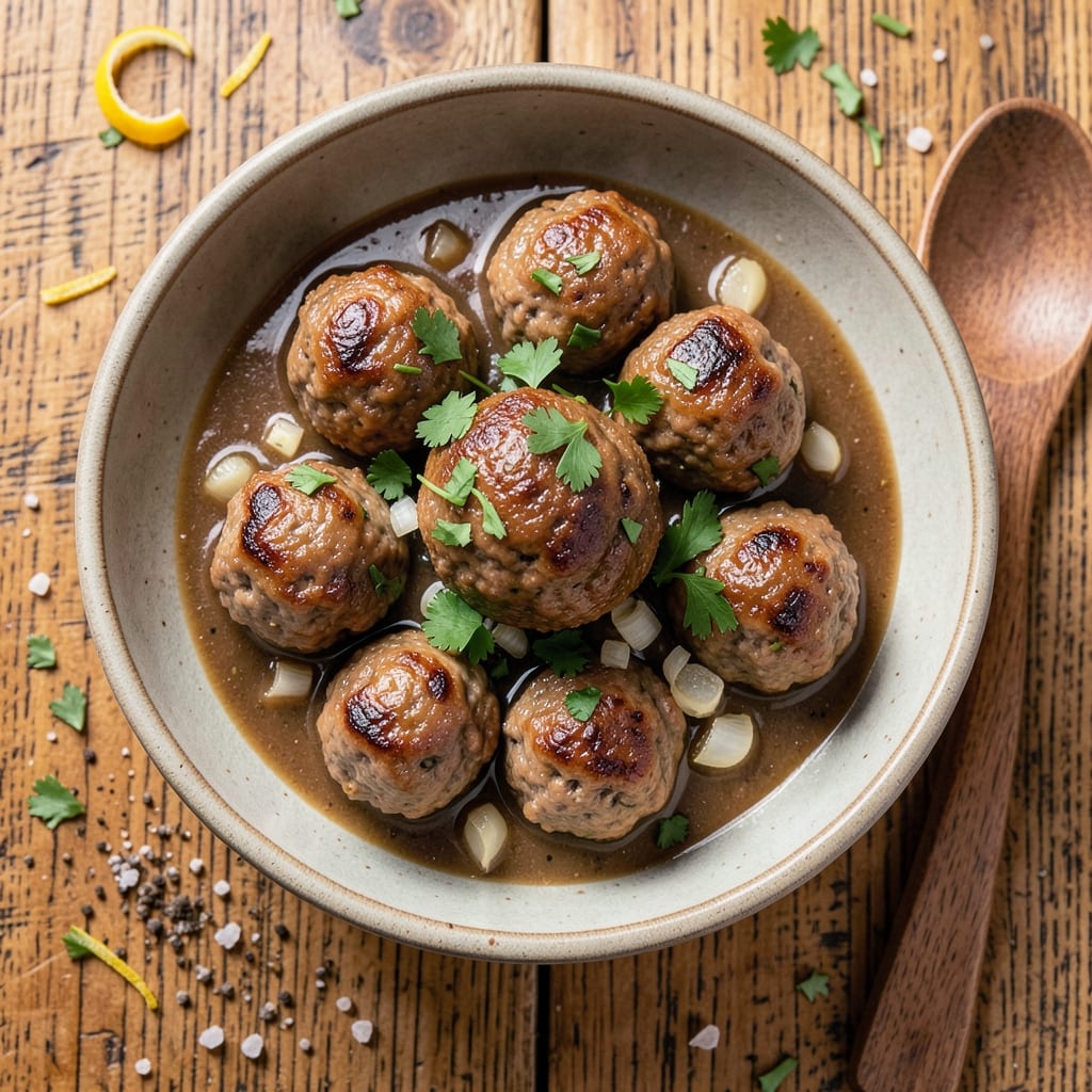 All-Beef Swedish Meatballs Recipe: Creamy Gravy That Clings to Every Bite