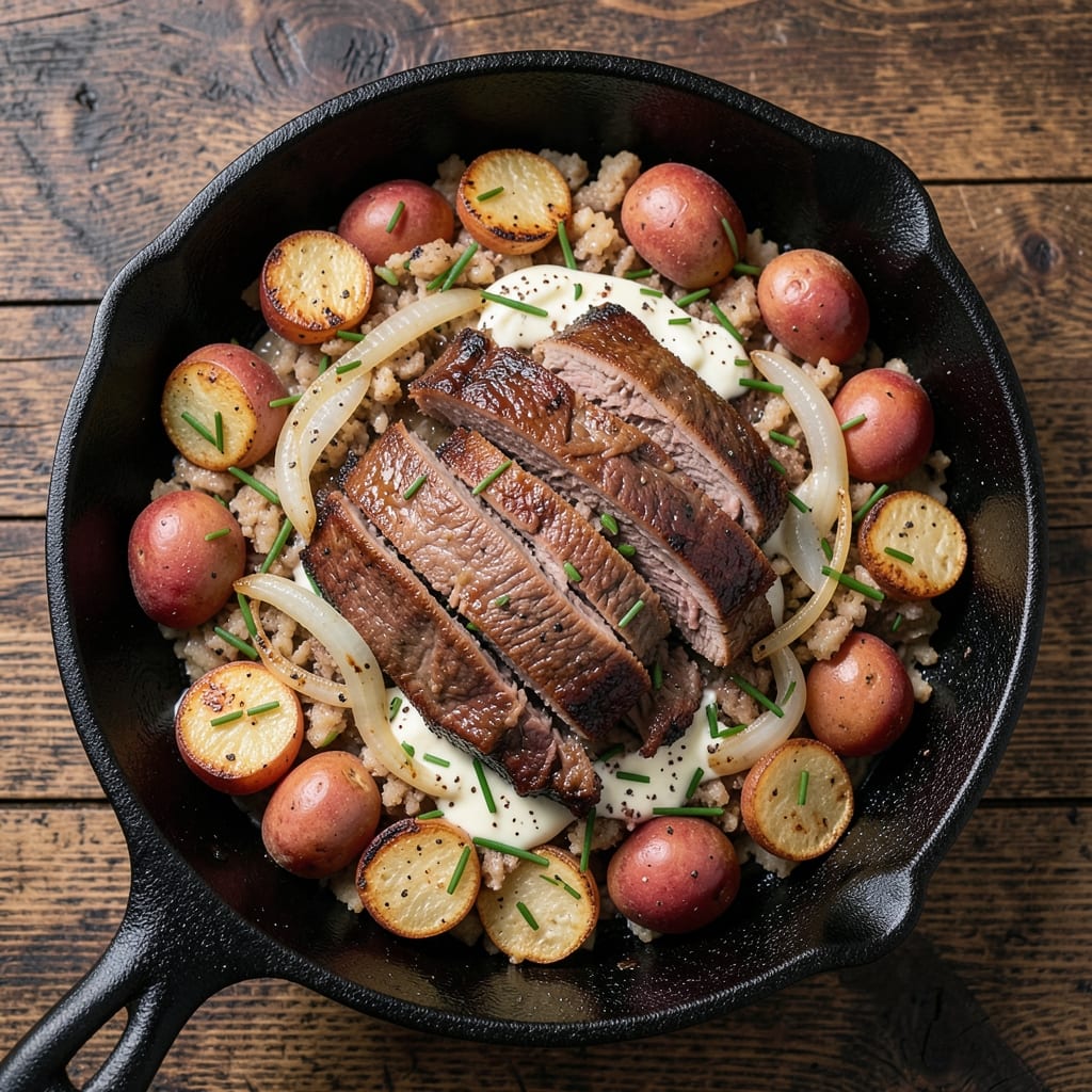 Authentic Corned Beef Hash Recipe: Crispy Potato Crowns and Savory Meat Bites